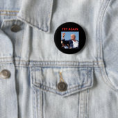 Badge Rond 5 Cm Trump réessaie (En situation)