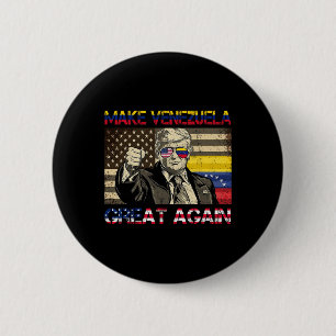Badge Rond 5 Cm Trump rend à nouveau la Vénézuela grande _6