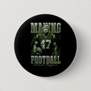 Badge Rond 5 Cm Trump Rend le Football Génial à Nouveau Drôle