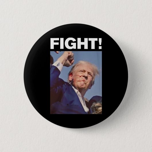 Badge Rond 5 Cm Trump Shot 2024 (Devant)