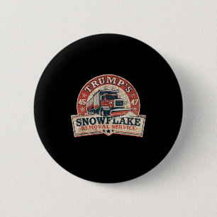 Badge Rond 5 Cm Trump Snowflake Service de suppression Funny Trump