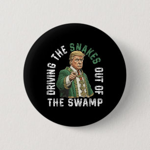 Badge Rond 5 Cm Trump Sortit Les Serpents Du Marais