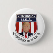 BADGE ROND 5 CM TRUMP U.S.A. (Devant)