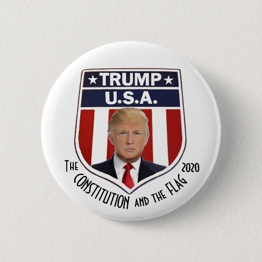 BADGE ROND 5 CM TRUMP U.S.A. (Devant)