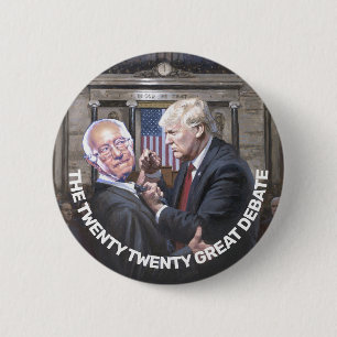 Badge Rond 5 Cm Trump V. Sanders