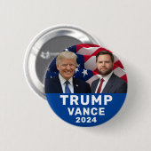 Badge Rond 5 Cm Trump Vance (Devant & derrière)