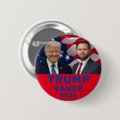 Badge Rond 5 Cm Trump Vance (Devant & derrière)