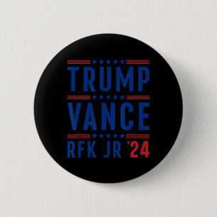 Badge Rond 5 Cm Trump Vance Kennedy Président Élection Républicain