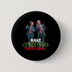 Badge Rond 5 Cm Trump Vance Rendre Noël grand à nouveau la maison