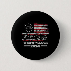 Badge Rond 5 Cm Trump Vance We The People 47th President Trump Won
