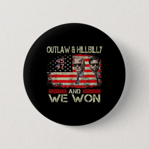 Badge Rond 5 Cm Trump Vance We Won Win Inauguration Day 2025 47th