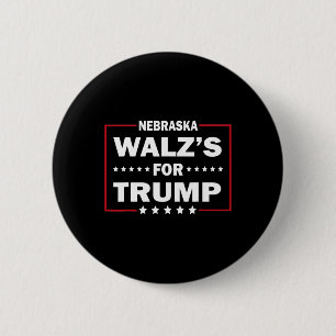 Badge Rond 5 Cm Trump Vance W's drôle pour Trump Nebraska Men And