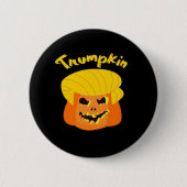 Badge Rond 5 Cm Trumpkin Citrouille Halloween Design - Retro Sloga (Devant)