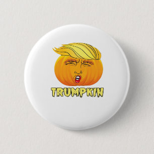 Badge Rond 5 Cm Trumpkin - Effrayant bon Citrouille