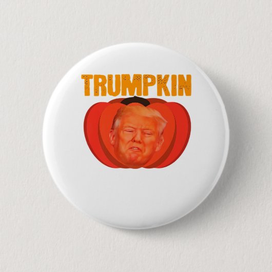 Badge Rond 5 Cm Trumpkin Halloween Jack-o'-lantern Graphic Funny (Devant)