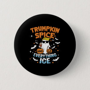 Badge Rond 5 Cm Trumpkin Sce Et Tout Glace Tomber Automne Hallowee