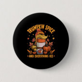 Badge Rond 5 Cm Trumpkin Sce Et Tout Ice Libéral Automne Hallo (Devant)