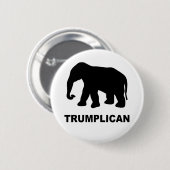 Badge Rond 5 Cm Trumplican popular political (Devant & derrière)