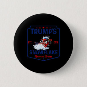 Badge Rond 5 Cm Trump's Snowflake Removal Service Funny Trump 2024