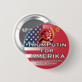 Badge Rond 5 Cm TrumPutin '16 (Devant & derrière)