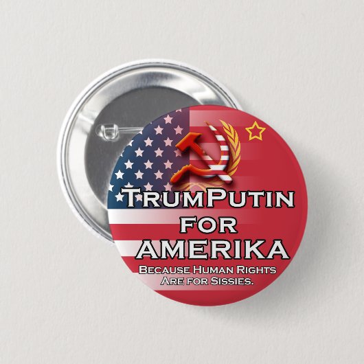 Badge Rond 5 Cm TrumPutin '16 (Devant & derrière)