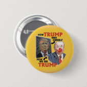 Badge Rond 5 Cm Trumpy le clown (Devant & derrière)