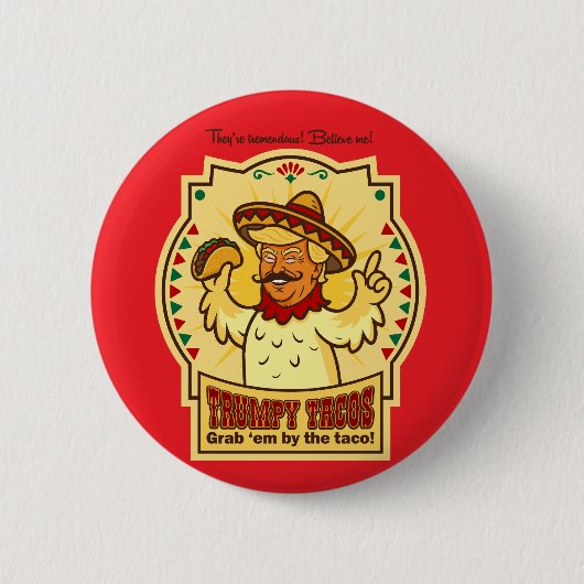 Badge Rond 5 Cm Trumpy Tacos (Devant)