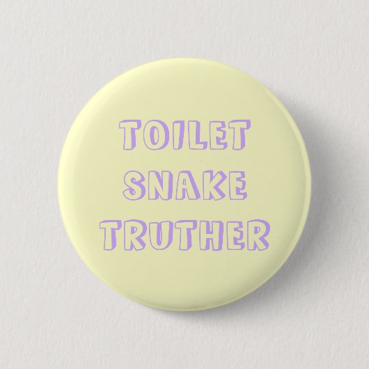 Badge Rond 5 Cm truther de serpent de toilette (Devant)