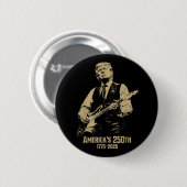 Badge Rond 5 Cm Trymp 4 juillet (Devant & derrière)