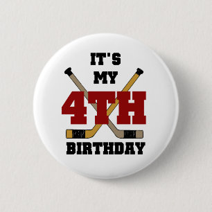 Badge Rond 5 Cm Tshirts et cadeaux pour le 4e anniversaire de hock
