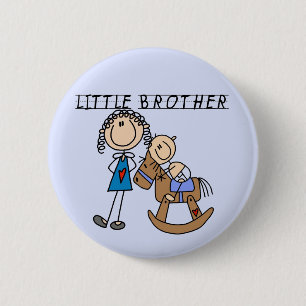 Badge Rond 5 Cm Tshirts Petit Frère Cheval à Bascule