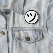 Badge Rond 5 Cm ㋡ Tsu Kana Katakana Smiling Emoji / Emoticon (En situation)