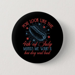 Badge Rond 5 Cm Tu As L'Air 4 juillet, Retro 4 juillet,
