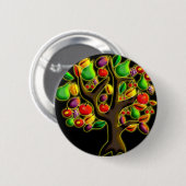 Badge Rond 5 Cm Tu Bishvat (Devant & derrière)