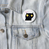 Badge Rond 5 Cm Tu manques un chat drôle (En situation)