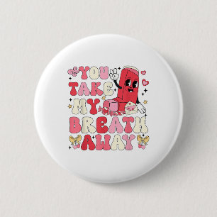 Badge Rond 5 Cm Tu M'Embrasses Inhaler Rt Nurse Happy Val