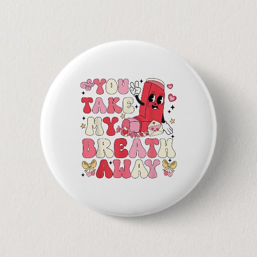 Badge Rond 5 Cm Tu M'Embrasses Inhaler Rt Nurse Happy Val (Devant)