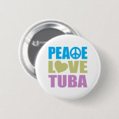 Badge Rond 5 Cm Tuba d'amour de paix (Devant & derrière)