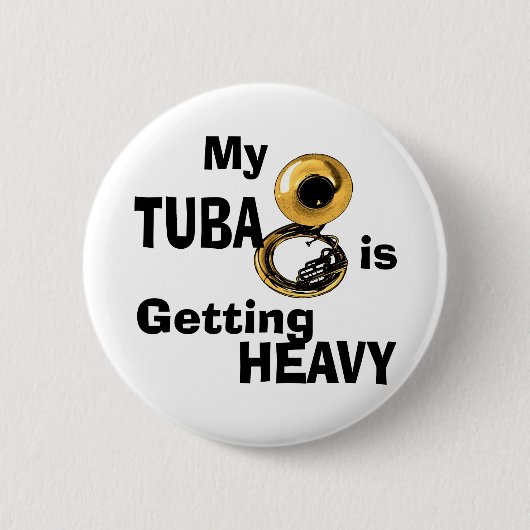 Badge Rond 5 Cm Tuba lourd (Devant)