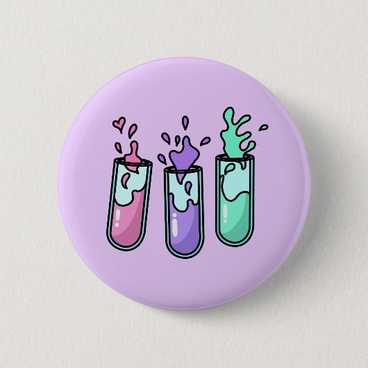 Badge Rond 5 Cm Tubes de test de turbulence (Devant)