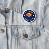 Badge Rond 5 Cm Tucson Arizona (En situation)