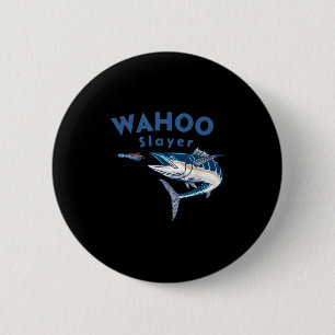 Badge Rond 5 Cm Tueur de Wahoo pêche en eau salée Wahoo