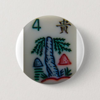 Badge Rond 5 Cm Tuile de fleur