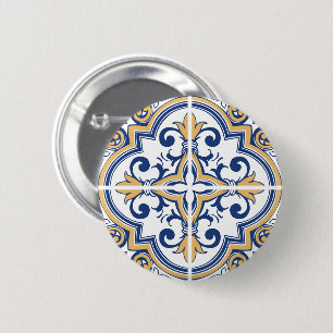 Badge Rond 5 Cm Tuiles portugaises 1
