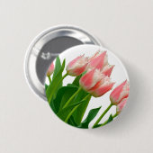Badge Rond 5 Cm Tulipe (Devant & derrière)
