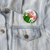 Badge Rond 5 Cm Tulipe (En situation)