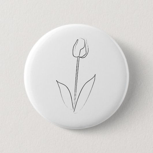Badge Rond 5 Cm Tulipe de brosse (Devant)