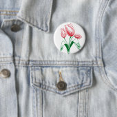 Badge Rond 5 Cm Tulipes (En situation)