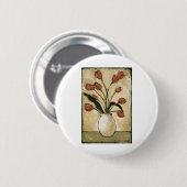 Badge Rond 5 Cm Tulipes BAG10-V2 dans Red.tif (Devant & derrière)