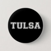 Badge Rond 5 Cm Tulsa Oklahoma (Devant)